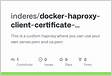 Client Certificate Authentication with HAProxy